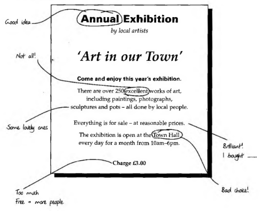 Đề thi FCE Writing Part 1